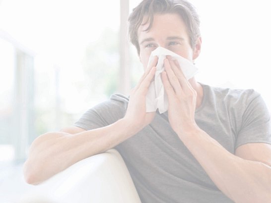 Eine laufende Nase ist ein typisches Symptom einer Allergie